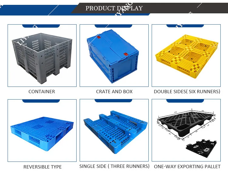 1111 Six Runner Heavy Duty Durable Virgin HDPE Plastic Pallet