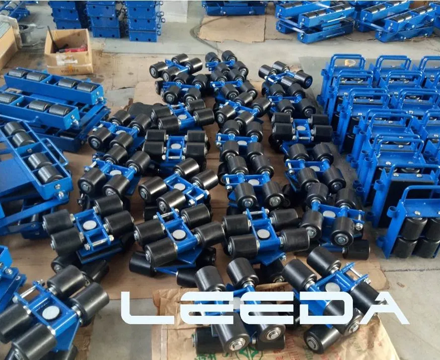 12 Ton Steerable and Adjustable Machinery Roller Skates