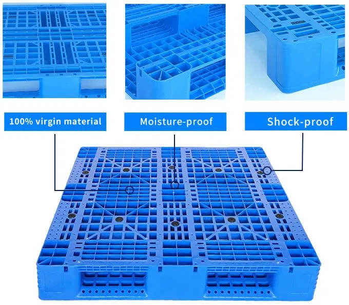 1210 Best Price Heavy Duty Load Euro Size Export Transport Shipping Plastic Pallets