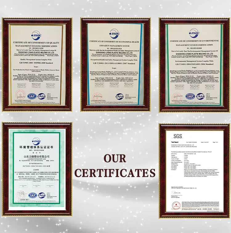 1210 Best Price Heavy Duty Load Euro Size Export Transport Shipping Plastic Pallets