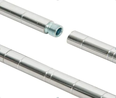 5 Tire Heavy Duty Chrome Shelve Wire Rack Shelving with Wheels 60 X 24 X 72 for Warehouse Moving