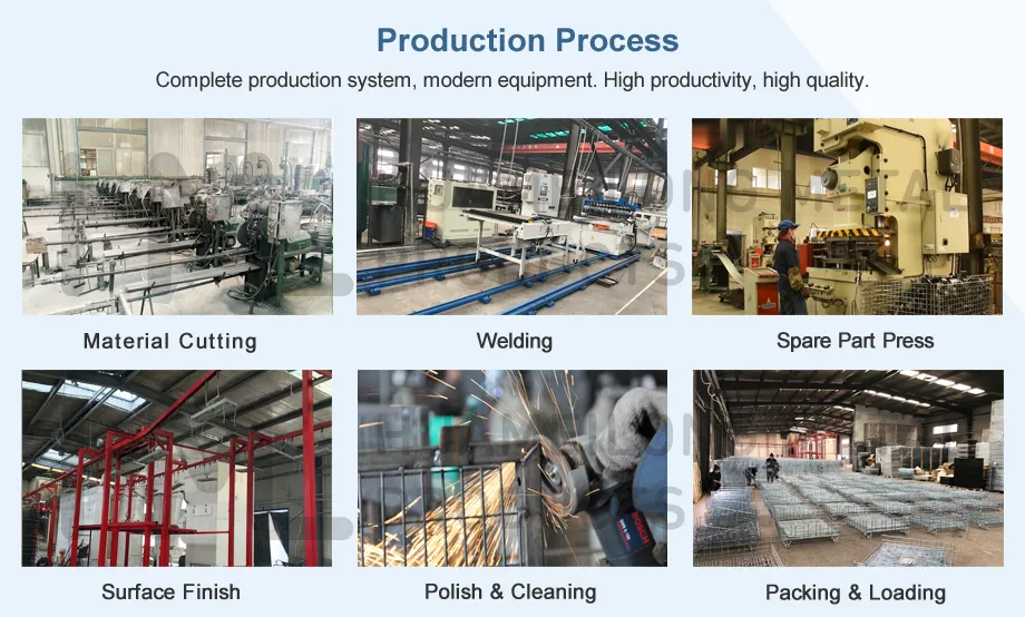 Agricultural Saving-Space Palletized Metallic Wire Mesh Gitterbox Cage for Sale