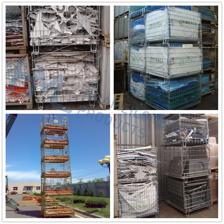 European High Quality Recycle Industrial Transport Faltbare Klappbare Container Gitterbox