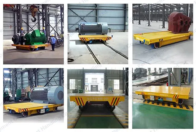 Industrial Trailer Ladle Rail Transfer Trolley Handling Cart