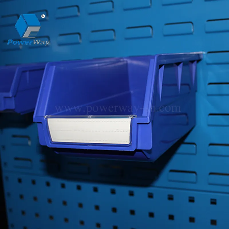 Powerway Back Hanging Easy-Picking Plastic Nesting Storage Parts Bin