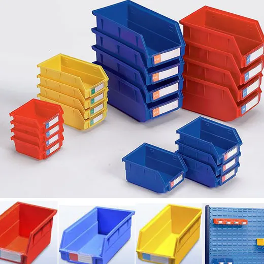 Powerway Back Hanging Easy-Picking Plastic Nesting Storage Parts Bin