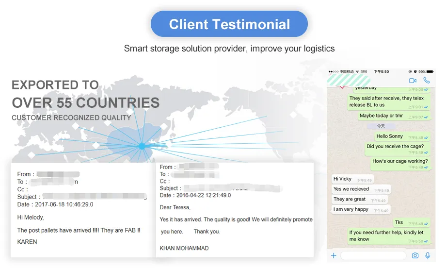 Rigid Palletized Pet Preform Storage Wire Mesh Containers with Forklift